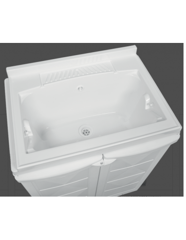 Armadio in resina con lavabo