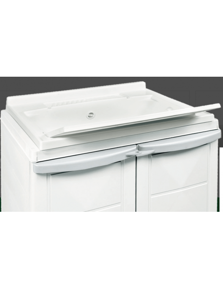 Mueble armario de resina con fregadero incorporado