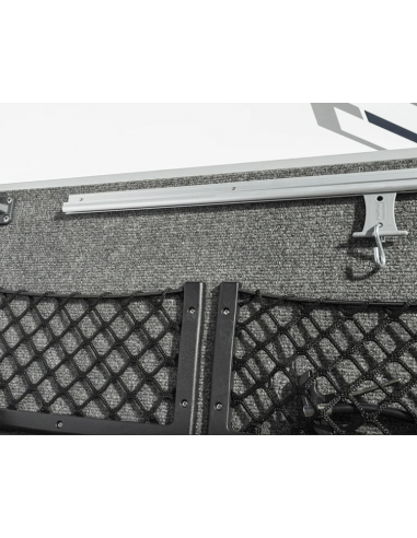 Riel aluminio para tienda, 180°, 100 x 2,6 cm