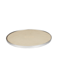 Pizza stone in Cadac Barbecue.