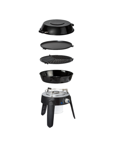 Cuisinière au gaz Safari Chef 30 HP avec barbecue. cadac