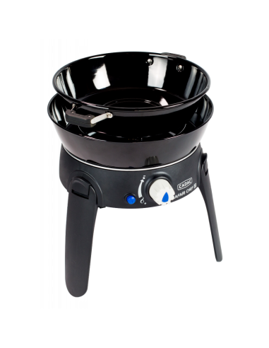 Cuisinière au gaz Safari Chef 30 HP avec barbecue. cadac