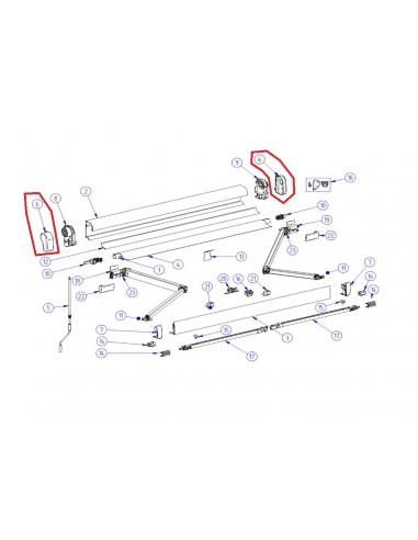 Toldo lateral esquerdo e direito Thule Omnistore 4900