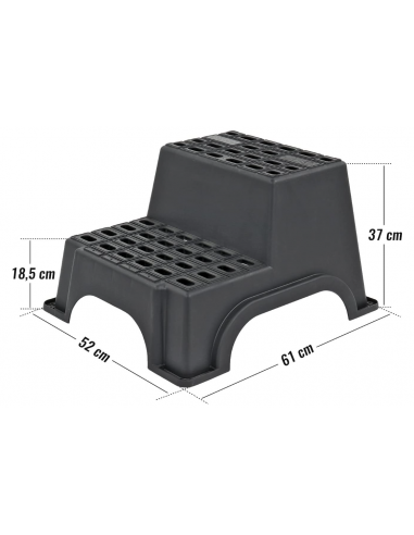 XL duplo degrau em plástico especial