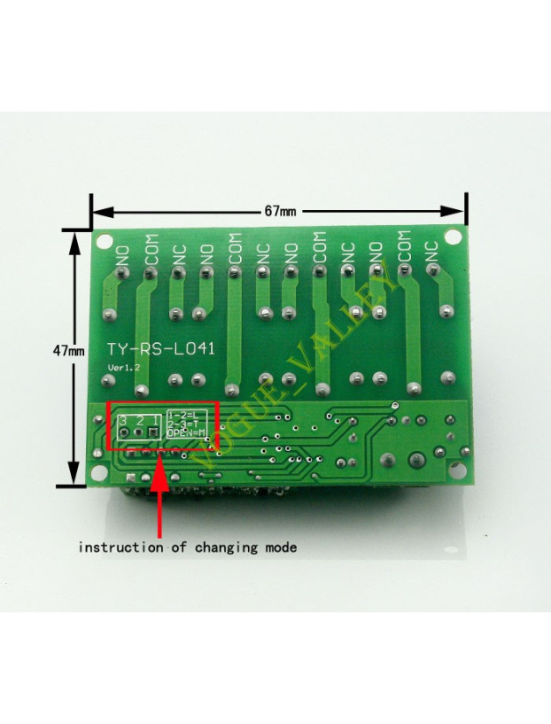Récepteur 4 canaux avec contrôle 12v