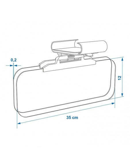 Pala de sol extensível para espelho retrovisor