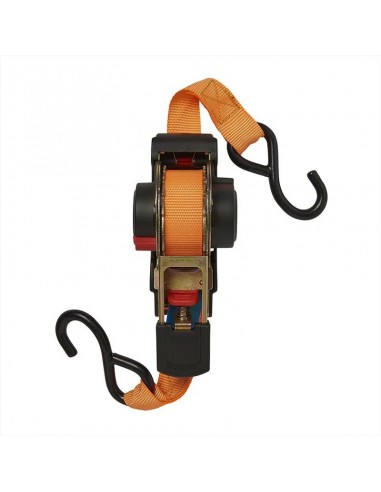 Lashing strap with ratchet + 2 hooks of 350 cm 320kg