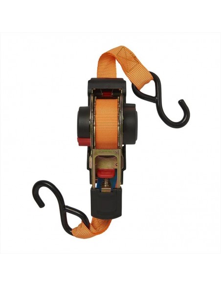 Lashing strap with ratchet + 2 hooks of 350 cm 320kg Lashing strap with ratchet + 2 hooks of 350 cm 320kg