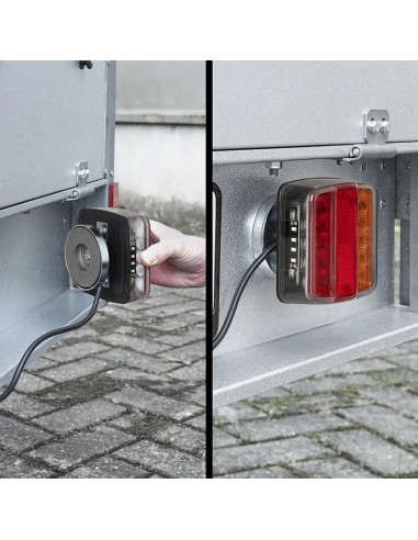 LED-Anhängerleuchten mit Magneten 7,5 + 2,5 m Kabel