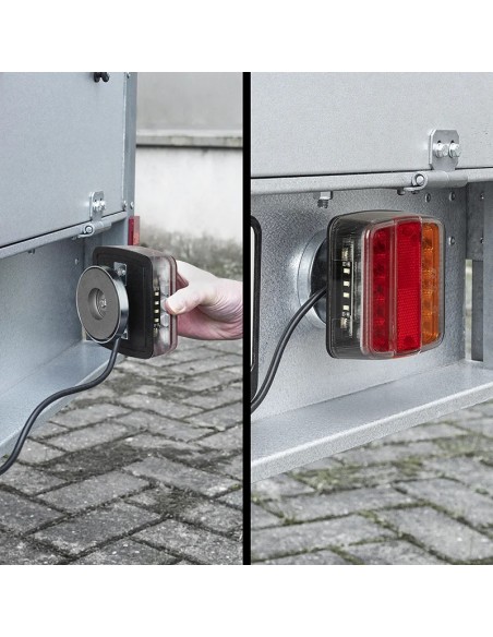 LED-Anhängerleuchten mit Magneten 7,5 + 2,5 m Kabel