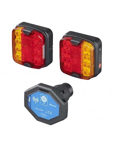 Luces LED remolque de imanes inalámbrico Bluetooth 7 polos
