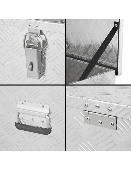 Coffre de rangement en aluminium à roulettes 62 cm ProPlus