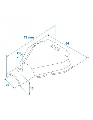 Half sleeve for ALKO overrunning device, Ø23/26 mm