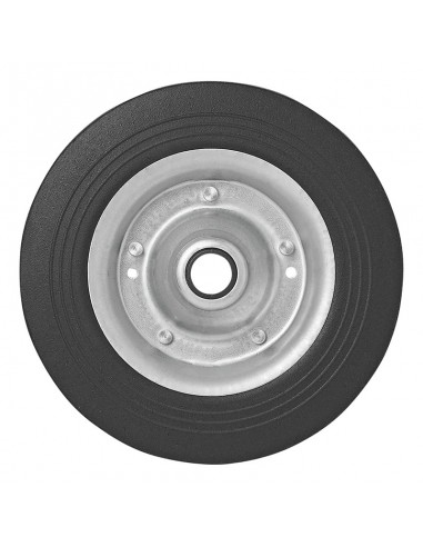 Ruota jockey metallico con gomma pneumatici 200x50m m