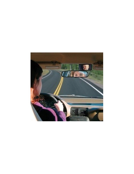 Interior glass suction cup mirror