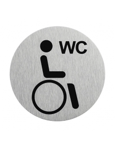 Señalización de puerta  " baño accesible" Ø75mm