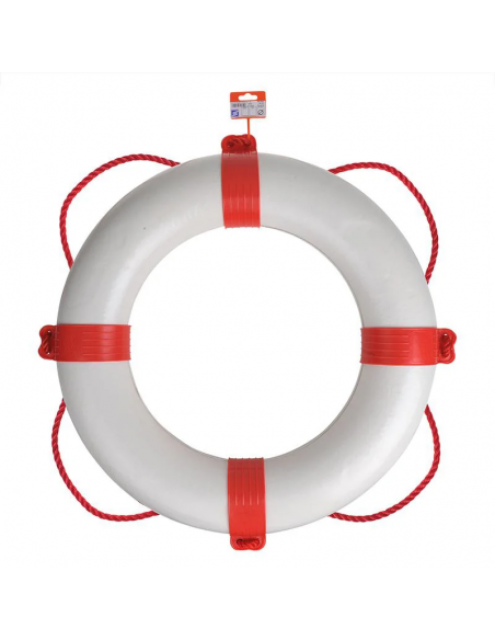 White and red lifebuoy float Ø600mm