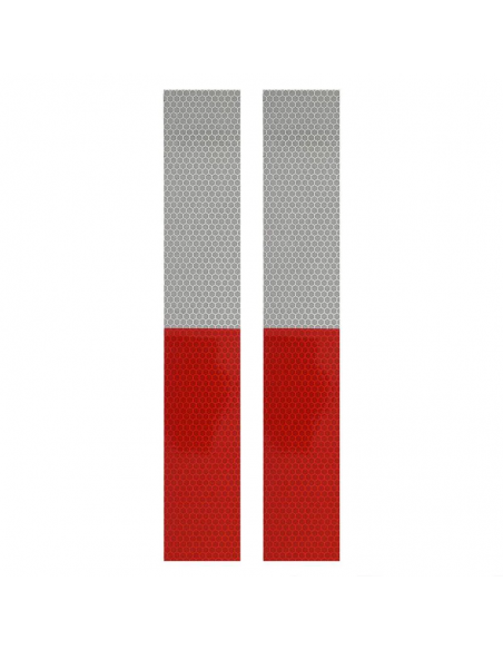 Nastro riflettente 5x30cm rosso/bianco x2. ProPlus Nastro riflettente 5x30cm rosso/bianco x2. ProPlus