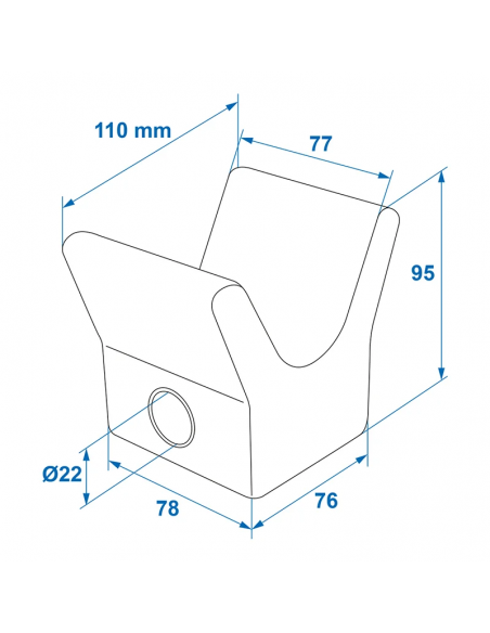 Arrêt d'étrave en noir. Professionnel Plus