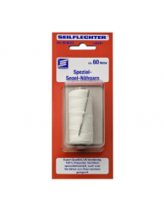 Hilo de coser fuerte para vela con aguja, 60m..