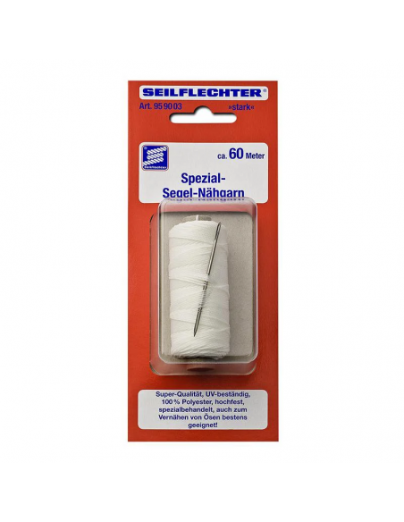 Strong sewing thread for sailing with needle, 60m..