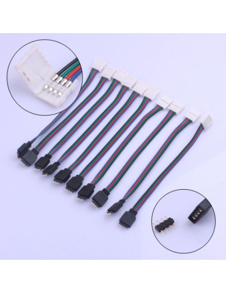 Câble pour bandes led 5050 RGB 4pin