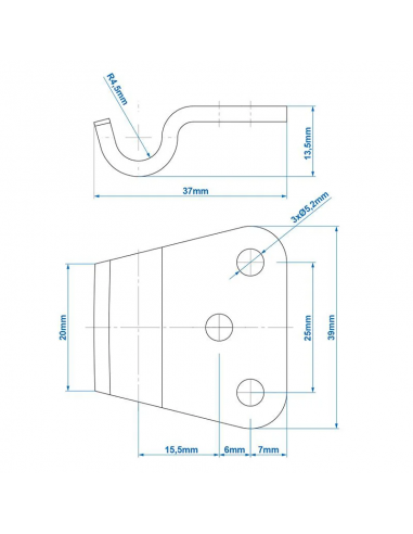 Contrepartie de serrure de remorque