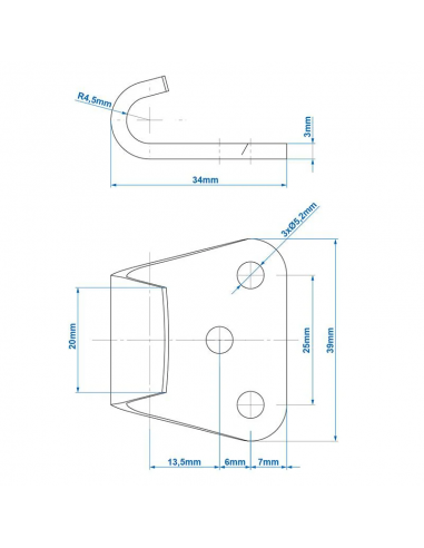 Trailer lock counterpart