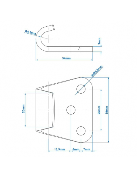 Trailer lock counterpart