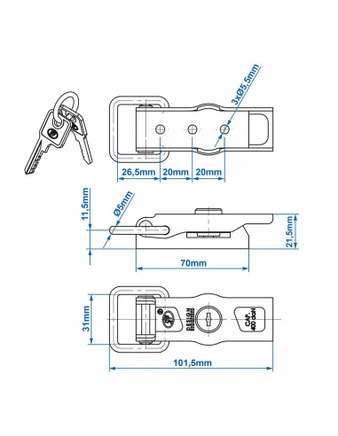 Trailer lock.