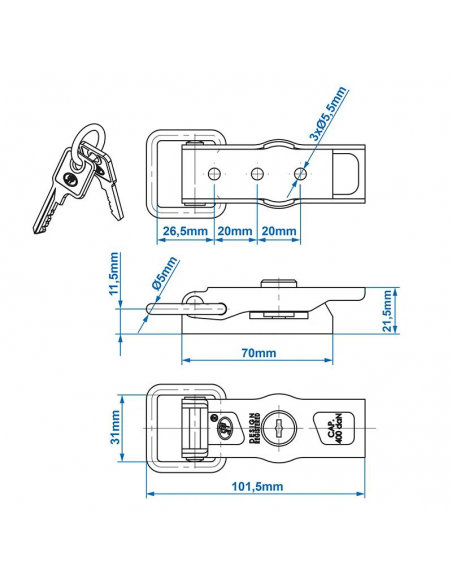 Trailer lock.