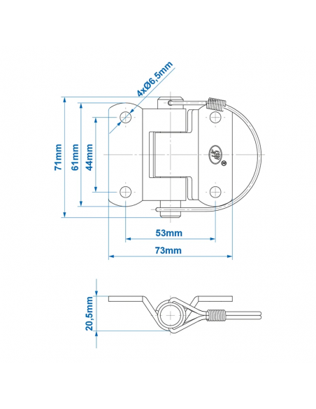 Bisagra SPP ZW-03.40