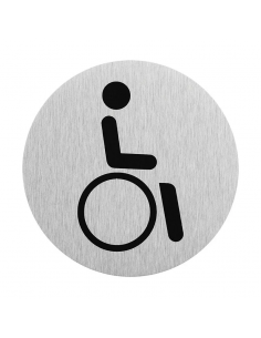 Targa per porta "Disabili" Ø75mm