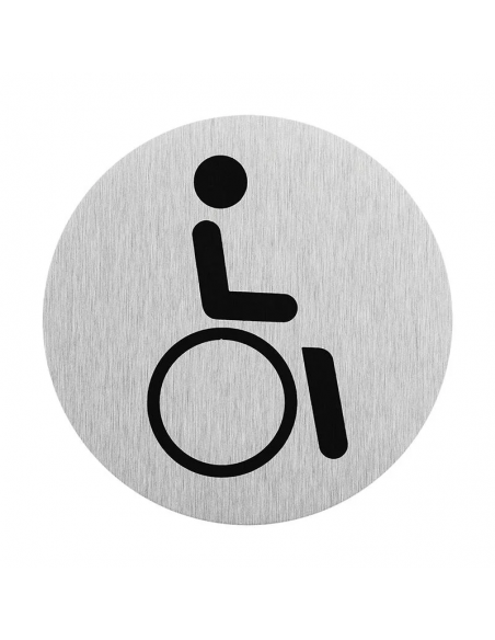 Señalización para puerta " minusválidos" Ø75mm