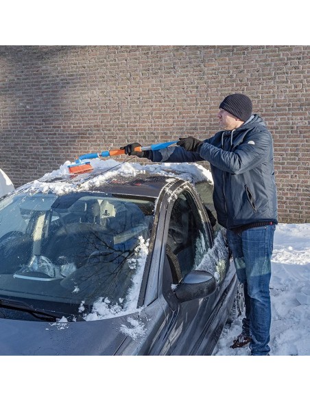 Cepillo para nieve con rasqueta de hielo+mango telescópico ProPlus Cepillo para nieve con rasqueta de hielo+mango telescópico ProPlus