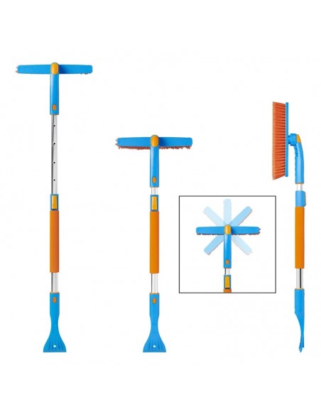 Cepillo para nieve con rasqueta de hielo+mango telescópico ProPlus Cepillo para nieve con rasqueta de hielo+mango telescópico ProPlus