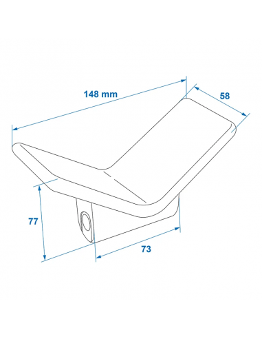 Blue PE bow stop. ProPlus