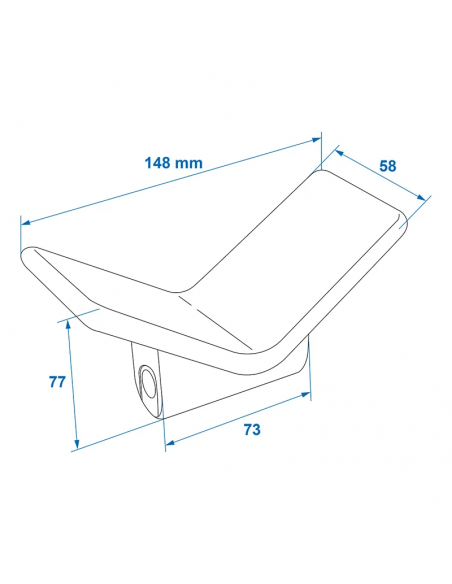 Parada de proa PE azul. ProPlus