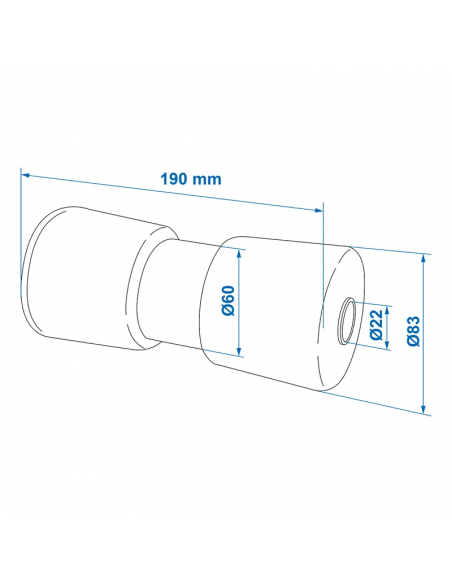 Rodillo de quilla en negro. ProPlus