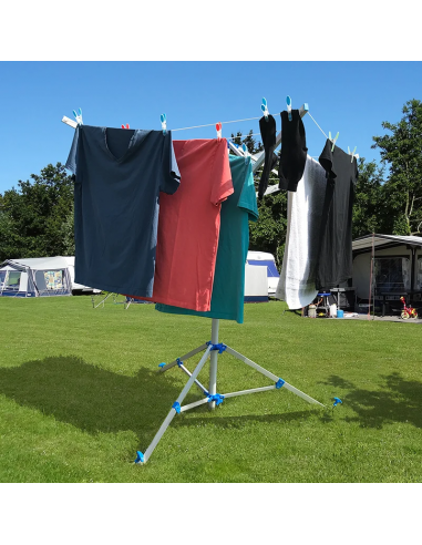 Séchoir à linge Trépied pliant Type parapluie en aluminium avec sac de transport ProPlus