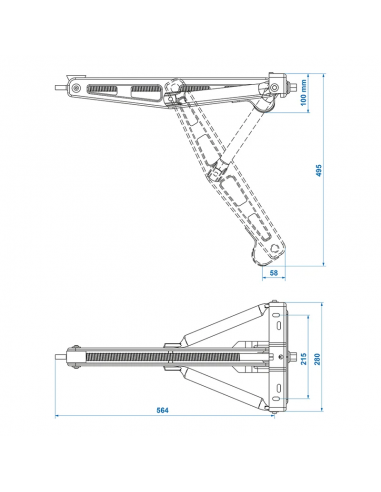Stabilizzatore di pavimentazione roulotte da 750kg.