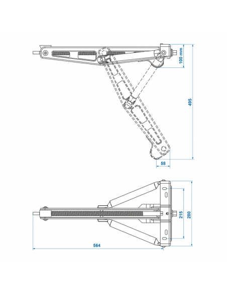 Stabilizzatore di pavimentazione roulotte da 750kg.