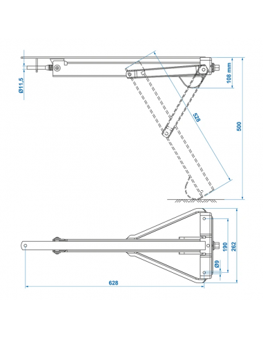 Estabilizador para caravana de 800kg