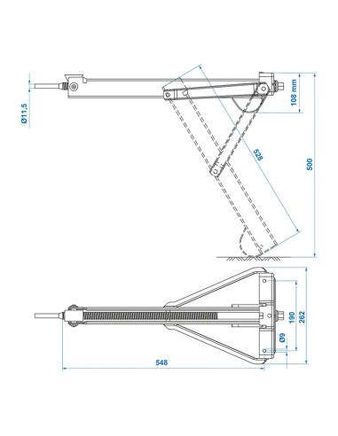 Stabilizzatore della zampa della roulotte di 800kg