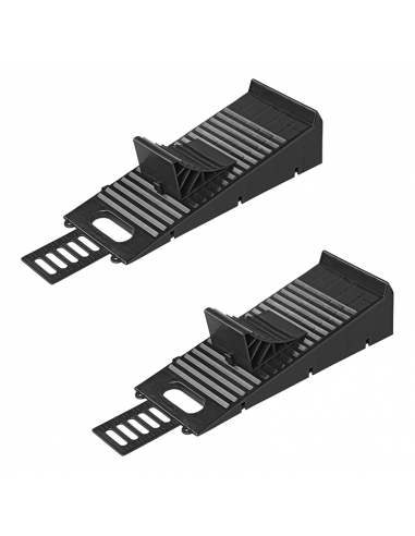 Calços de nivelamento com banda de roda preta. Pro Plus