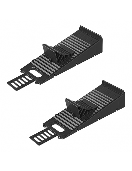 Nivellierkeile mit schwarzem Radband. ProPlus