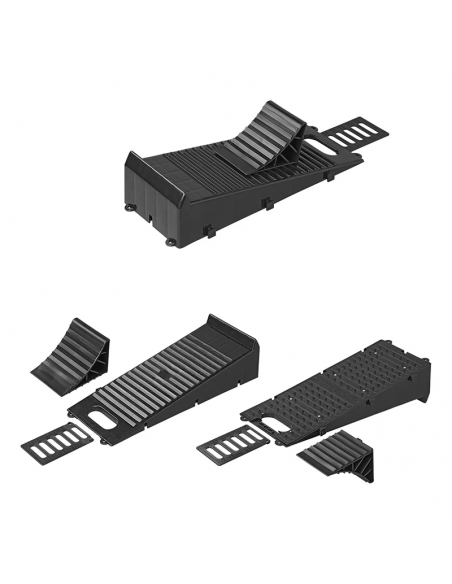 Nivellierkeile mit schwarzem Radband. ProPlus