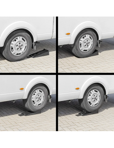 Nivellierkeile mit schwarzem Radband. ProPlus