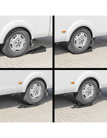 Nivellierkeile mit schwarzem Radband. ProPlus