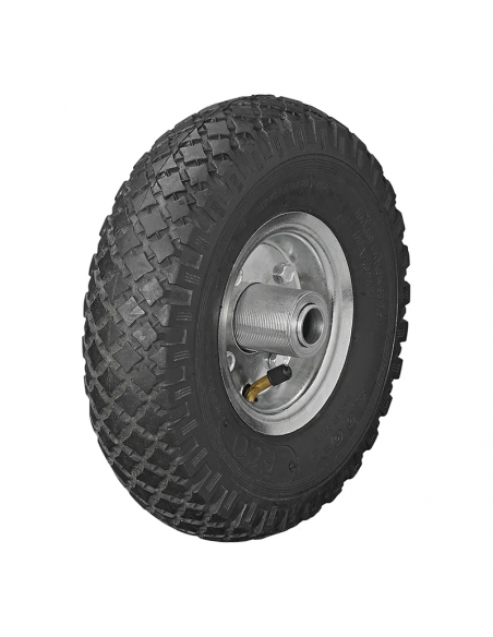 Roda jockey de metal com pneu de ar 260x85mm